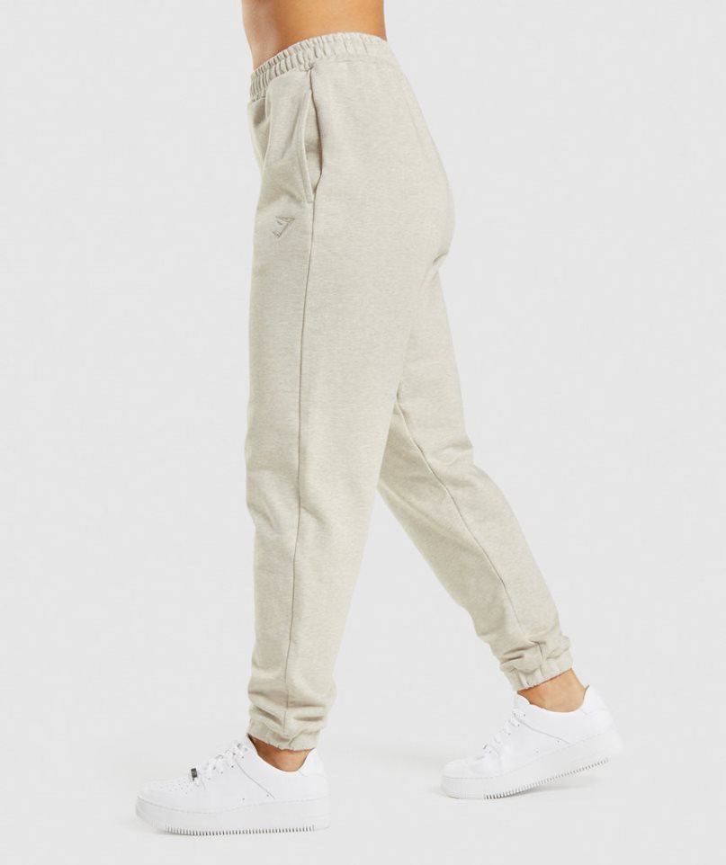 Women's Gymshark Rest Day Sweats Jogger Beige | NZ 4ZYNVW